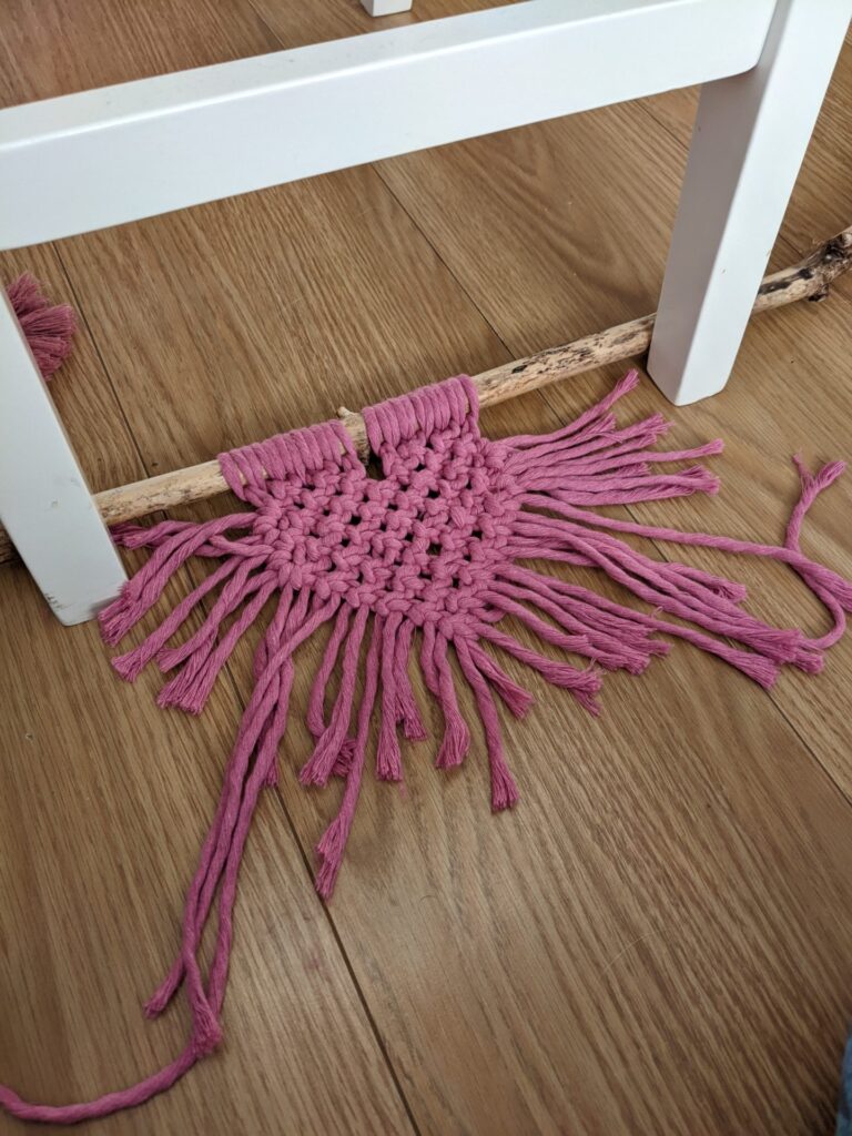 macramé srdiecko